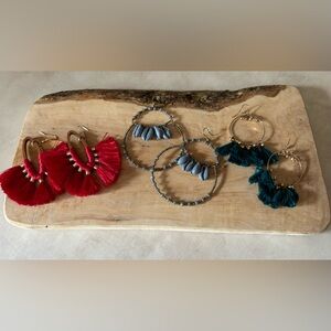 Boho Set a three earrings.